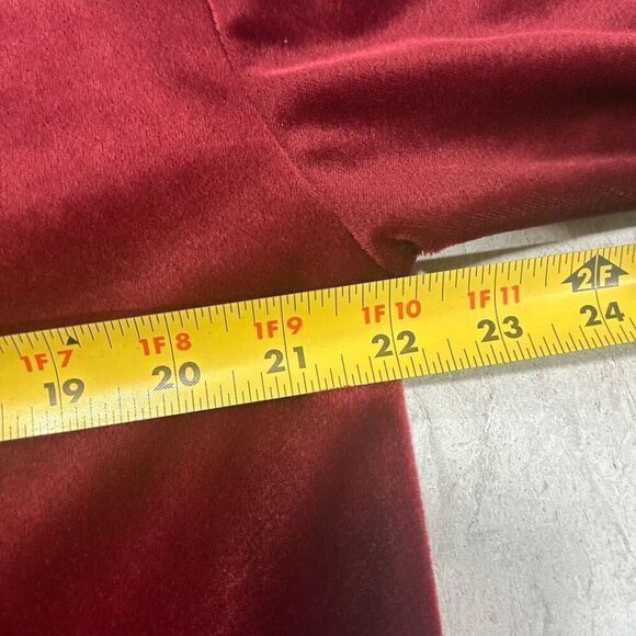 Destination LA Vintage Red Velvet Whimsigoth Floral 3/4 Sleeve Top Size L - Picture 10 of 13